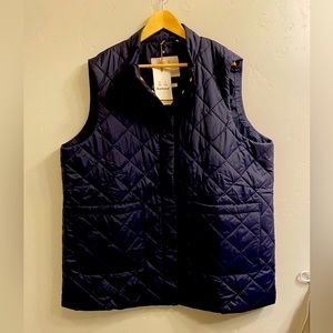 Barbour women’s plus size 3X navy blue Cosmia Quilted Liner vest